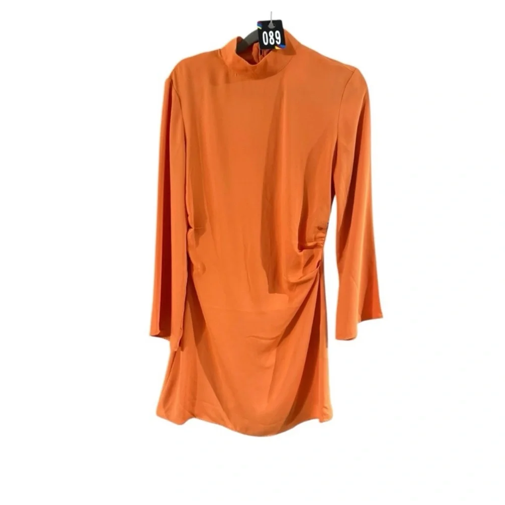 H&M Bold Orange Long Sleeve Dress